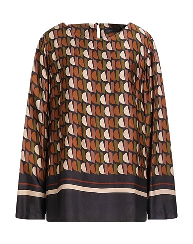 ELENA MIRÒ Top Military green 100% Viscose