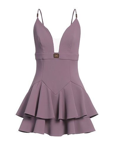 ELISABETTA FRANCHI Short dress Mauve 96% Polyester, 4% Elastane