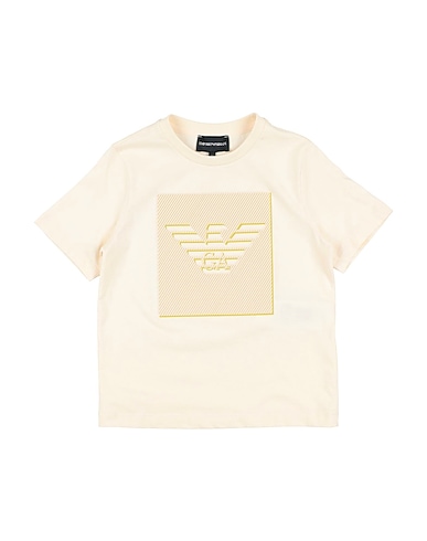 EMPORIO ARMANI T-shirt Cream 100% Cotton