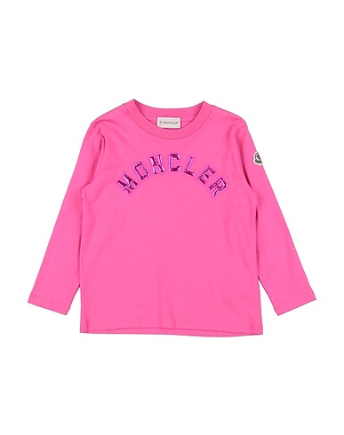 MONCLER T-Shirt Fuchsia 100% Baumwolle, Polyamid, Polyester