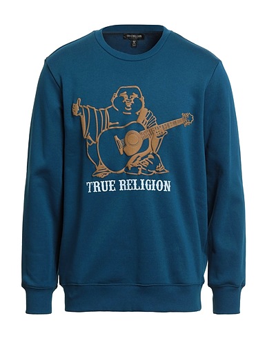 TRUE RELIGION Felpa Verde petrolio 60% Cotone, 40% Poliestere