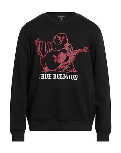 TRUE RELIGION Sweatshirt Black 60% Cotton, 40% Polyester
