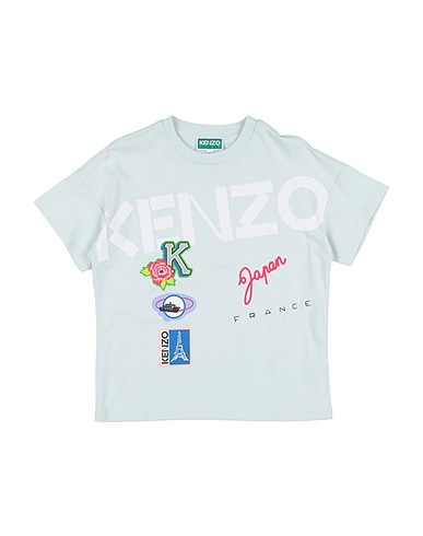 KENZO KIDS T-shirt Sky blue 100% Cotton