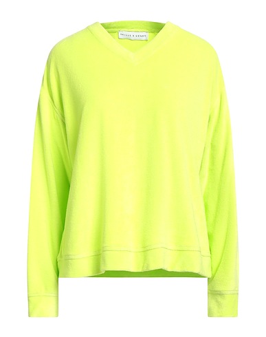 SKILLS & GENES Sweatshirt Lime green 40% Cotton, 40% Modal, 20% Polyester