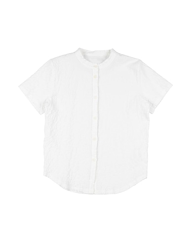 CUCÙ LAB Solid color shirts & blouses 99% Cotton, 1% Elastane