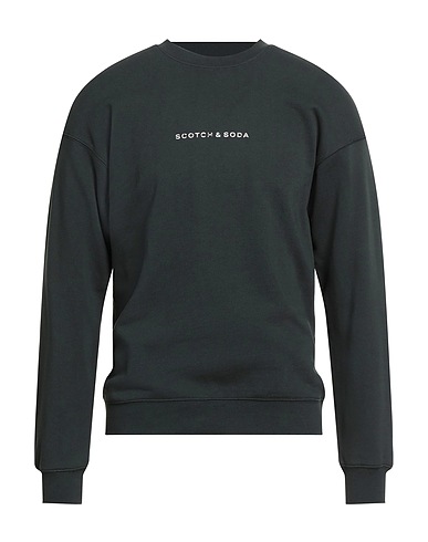 SCOTCH & SODA Sweatshirt Dark green 100% Cotton