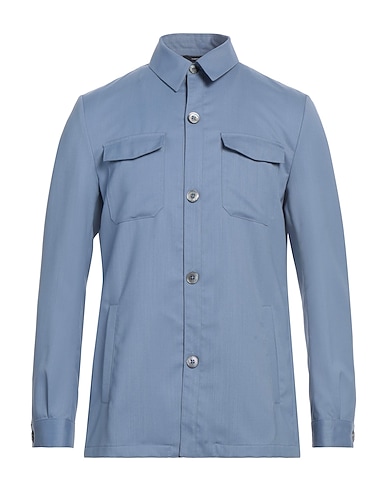 TOMBOLINI 無地シャツ バージンウール 55% / ポリエステル 45%