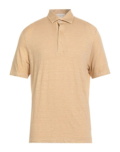 FILIPPO DE LAURENTIIS Polo shirt 97% Linen, 3% Elastane