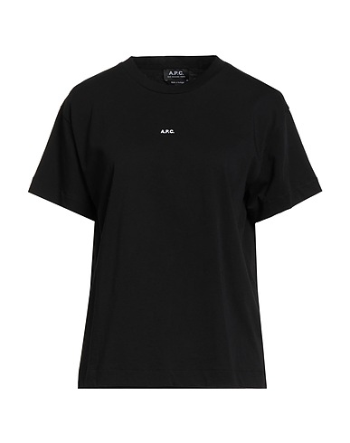 A.P.C. Basic t-Shirt Μαύρο 100% Βαμβάκι