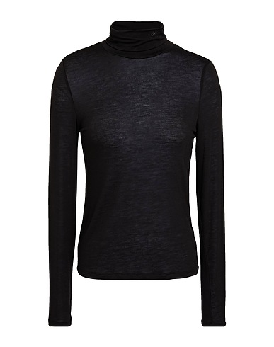 MAISON SCOTCH T-shirt Black 96% Lyocell, 4% Elastane