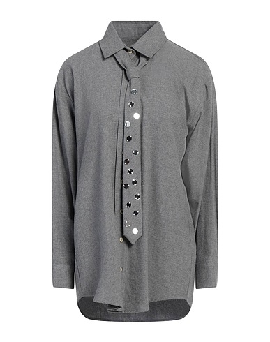 ALYSI Shirts CRÈME Grey 55% Viscose, 45% Cotton