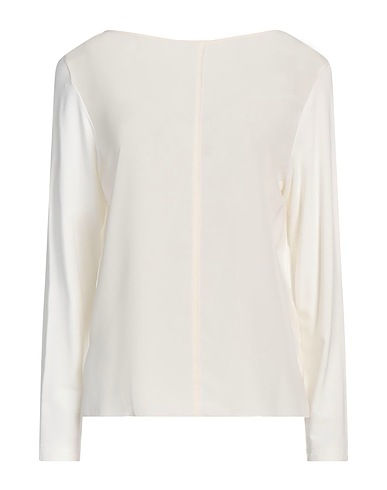 GRAN SASSO Silk top Ivory 100% Silk, Viscose, Elastane