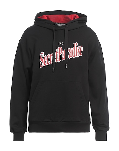 DOLCE&GABBANA Hooded track jacket 100% Cotton