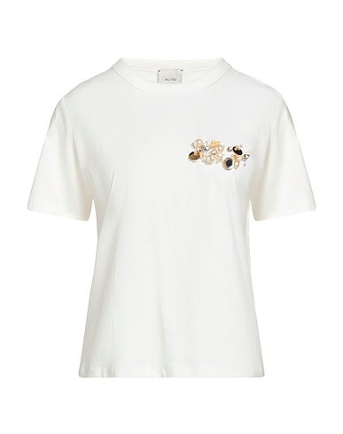ALYSI T-shirt CHOCOLAT White 100% Cotton