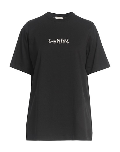 ALYSI T-shirt CHOCOLAT Black 100% Cotton