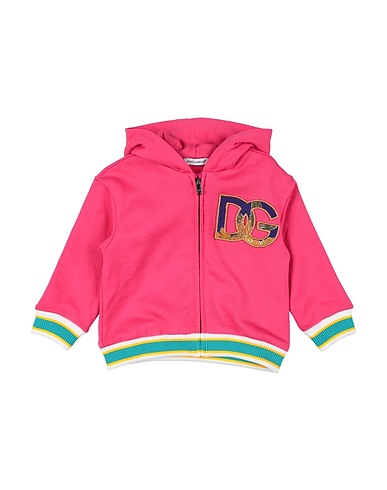 DOLCE&GABBANA Sweatshirt Magenta 100% Cotton, Polyester, Acetate, Silk, Metallic Polyester