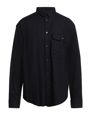 ARMANI EXCHANGE Solid colour shirt Midnight blue 100% Cotton
