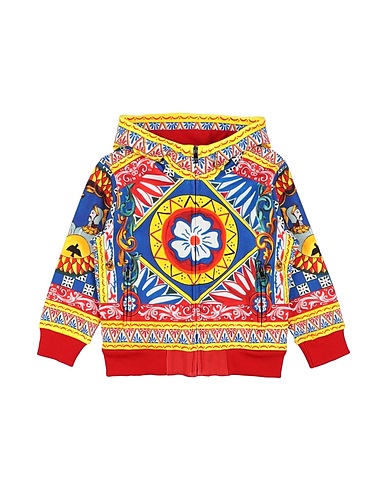 DOLCE&GABBANA Sweatshirt Bright blue 100% Cotton, Elastane