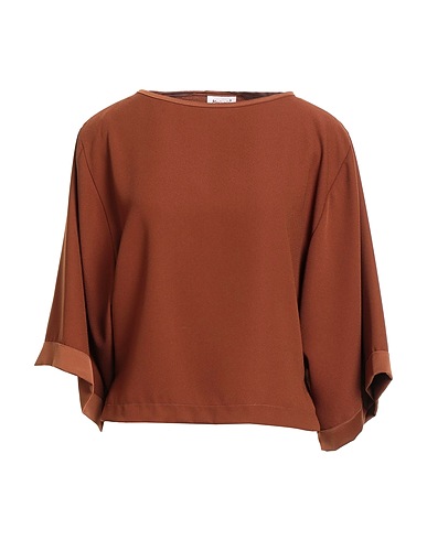 MARIUCCIA Top Brown 100% Polyester