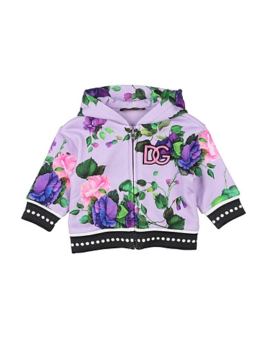 DOLCE&GABBANA Felpa Lilla 100% Cotone, Poliestere