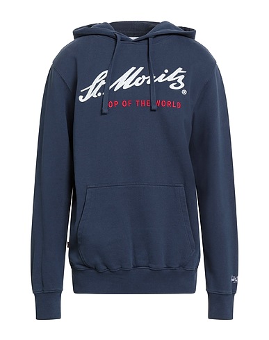 MC2 SAINT BARTH Hooded sweatshirt Navy 100% Cotton