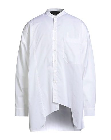 ISABEL BENENATO Solid colour shirt White 100% Cotton
