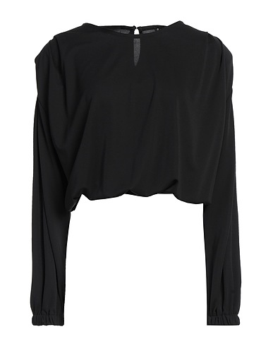 CRISTINAEFFE Top Black 95% Polyester, 5% Elastane