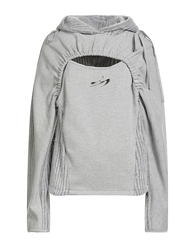 ANDERSSON BELL Hooded sweatshirt Light grey 100% Cotton, Polyester, Rayon, Modal, Polyurethane