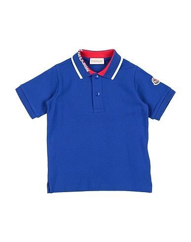 MONCLER Polo shirt Navy 100% Cotton