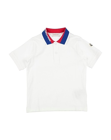 MONCLER Polo shirt White 100% Cotton