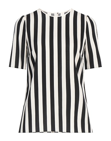 DOLCE&GABBANA Top Black 94% Silk, 6% Elastane