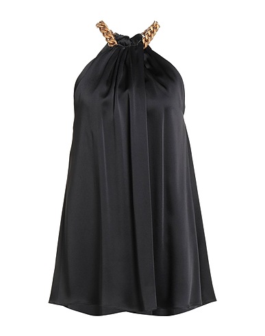 STELLA McCARTNEY トップス ブラック アセテート 64% / レーヨン 36% / 金属