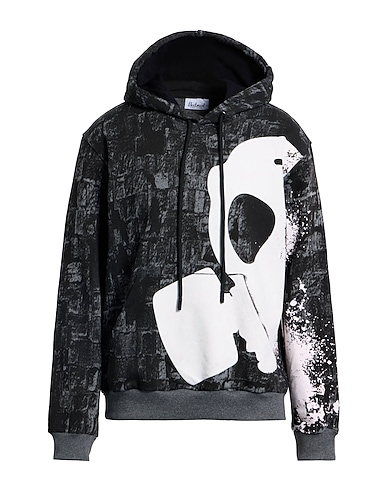 BUT NOT Hooded track jacket Charcoal 95% Cotton, 5% Elastane