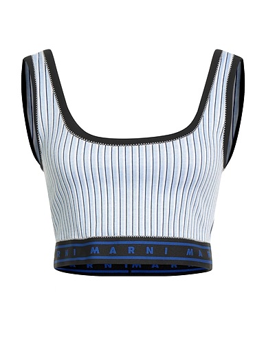 MARNI Top Sky blue 41% Polyamide, 28% Cotton, 27% Viscose, 4% Elastane