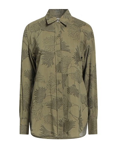 GOLDEN GOOSE Camicie Verde militare 69% Viscosa, 31% Cotone