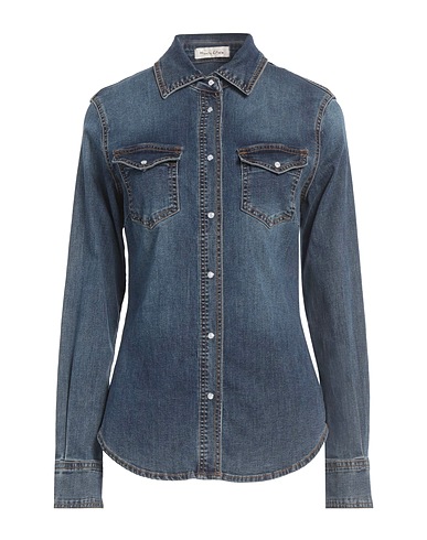 MANILA GRACE Denim shirt 97% Cotton, 3% Elastane