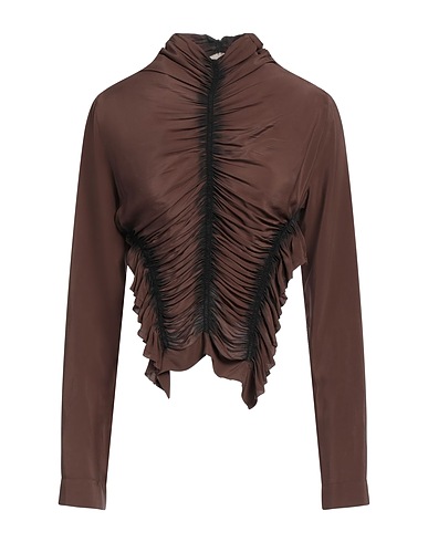 MIISTA Top Chocolate brown 73% Acetate, 27% Silk