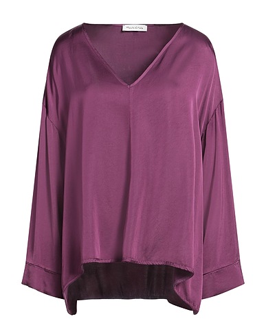 MANILA GRACE Top Pflaume 100% Viskose