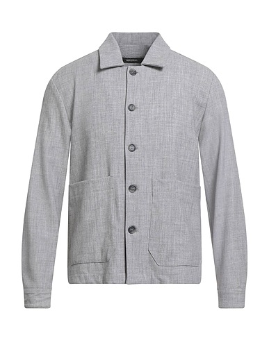 IMPERIAL Solid colour shirt Grey 86% Polyester, 10% Viscose, 4% Elastane