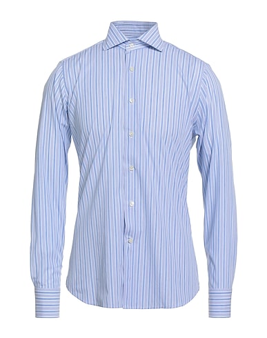 CALIBAN Striped shirt CELESTE 100% Cotton