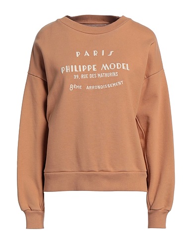 PHILIPPE MODEL Sweatshirt Camel 100% Cotton