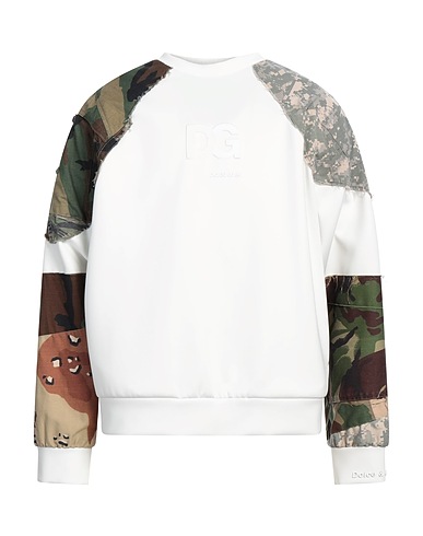 DOLCE&GABBANA Sweatshirt White 67% Polyester, 15% Polyamide, 15% Cotton, 3% Elastane, Polyurethane