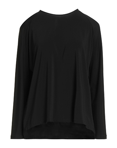 SIYU T-shirt Black 95% Viscose, 5% Elastane
