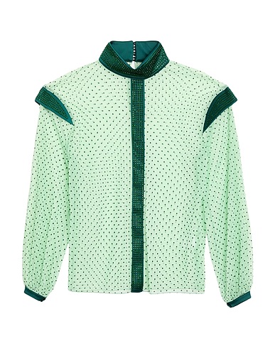JIJIL Top Light green 100% Polyester, Elastane