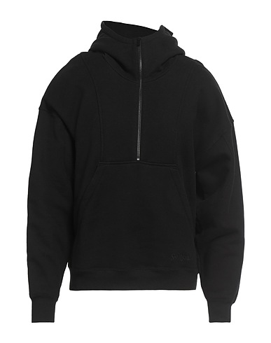 SAINT LAURENT Hoodie Schwarz 100% Baumwolle, Wolle, Polyamid, Elastan