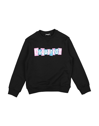 DSQUARED2 Felpa Nero 100% Cotone