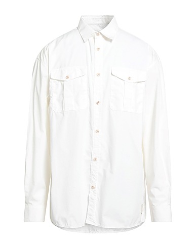 EMPORIO ARMANI Solid colour shirt White 100% Cotton