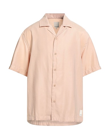 EMPORIO ARMANI Solid colour shirt Beige 86% Modal, 14% Polyester