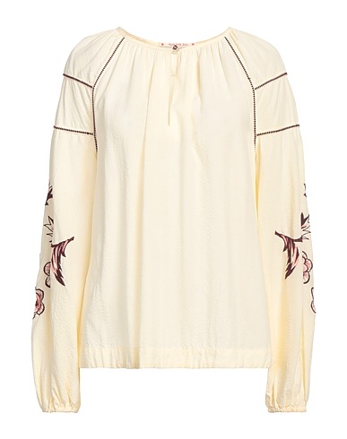 MAISON SCOTCH Top Pastel yellow 100% Lyocell