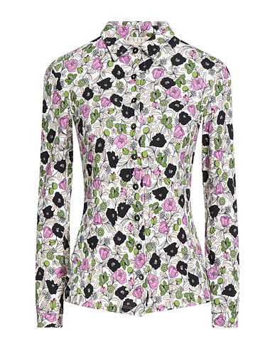 SIYU Floral shirts & blouses Purple 95% Viscose, 5% Elastane